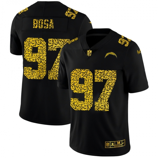 Los Angeles Chargers 97 Joey Bosa Men Nike Leopard Print Fashion Vapor Limited NFL Jersey Black Los Angeles Chargers 97 Joey Bosa Men Nike Leopard Print Fashion Vapor Limited NFL Jersey Black