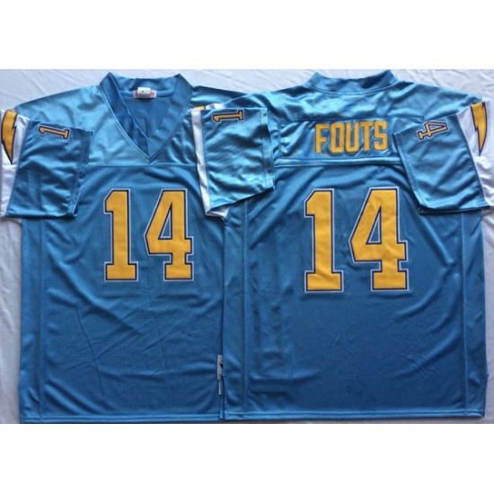 Men Los Angeles Chargers 14 Dan Fouts Light Blue M&N Throwback Jersey Men Los Angeles Chargers 14 Dan Fouts Light Blue M&N Throwback Jersey