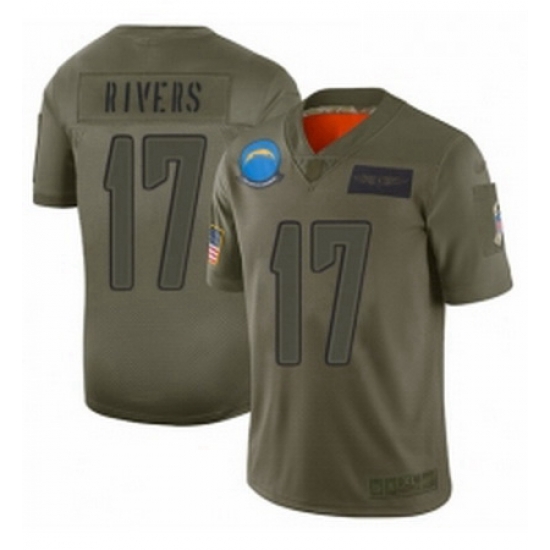Men Los Angeles Chargers 17 Philip Rivers Limited Camo 2019 Salute to Service Football Jersey Men Los Angeles Chargers 17 Philip Rivers Limited Camo 2019 Salute to Service Football Jersey