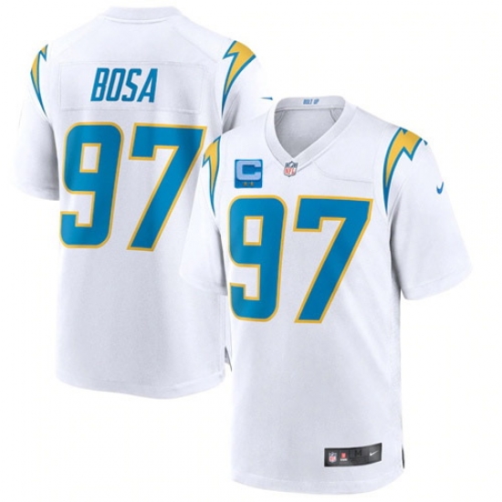 Men Los Angeles Chargers 2022 #97 Joey Bosa White With 2-star C Patch Vapor Untouchable Limited Stitched NFL Jersey Men Los Angeles Chargers 2022 #97 Joey Bosa White With 2-star C Patch Vapor Untouchable Limited Stitched NFL Jersey
