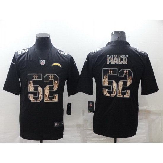 Men Los Angeles Chargers 52 Khalil Mack Black Statue Of Liberty Limited Stitched jersey Men Los Angeles Chargers 52 Khalil Mack Black Statue Of Liberty Limited Stitched jersey