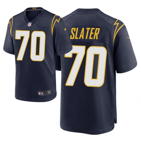 Men Los Angeles Chargers 70 Rashawn Slater 2021 NFL Draft Alternate Game Jersey Navy Men Los Angeles Chargers 70 Rashawn Slater 2021 NFL Draft Alternate Game Jersey Navy