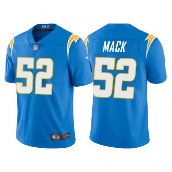 Men Los Angeles Chargers Khalil Mack #52 Powder Blue Vapor Limited Jersey Men Los Angeles Chargers Khalil Mack #52 Powder Blue Vapor Limited Jersey