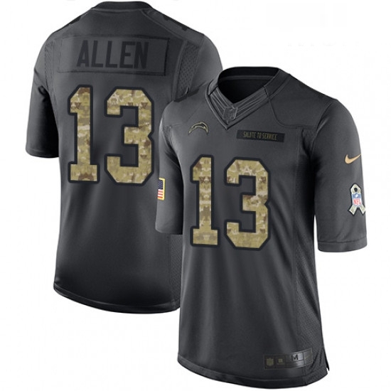 Men Nike Los Angeles Chargers 13 Keenan Allen Limited Black 2016 Salute to Service NFL Jersey Men Nike Los Angeles Chargers 13 Keenan Allen Limited Black 2016 Salute to Service NFL Jersey