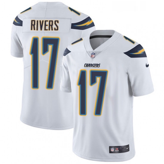 Men Nike Los Angeles Chargers 17 Philip Rivers White Vapor Untouchable Limited Player NFL Jersey Men Nike Los Angeles Chargers 17 Philip Rivers White Vapor Untouchable Limited Player NFL Jersey