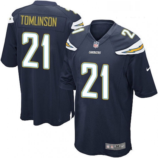 Men Nike Los Angeles Chargers 21 LaDainian Tomlinson Game Navy Blue Team Color NFL Jersey Men Nike Los Angeles Chargers 21 LaDainian Tomlinson Game Navy Blue Team Color NFL Jersey