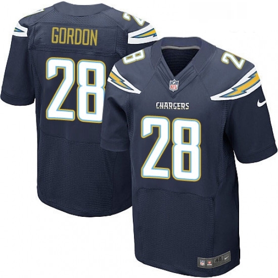 Men Nike Los Angeles Chargers 28 Melvin Gordon Elite Navy Blue Team Color NFL Jersey Men Nike Los Angeles Chargers 28 Melvin Gordon Elite Navy Blue Team Color NFL Jersey