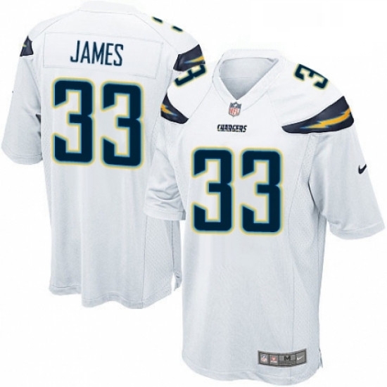 Men Nike Los Angeles Chargers 33 Derwin James Game White NFL Jersey Men Nike Los Angeles Chargers 33 Derwin James Game White NFL Jersey