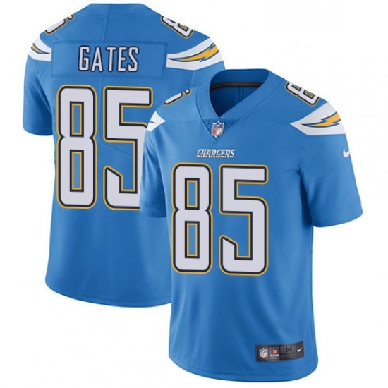 Men Nike Los Angeles Chargers 85 Antonio Gates Electric Blue Alternate Vapor Untouchable Limited Player NFL Jersey Men Nike Los Angeles Chargers 85 Antonio Gates Electric Blue Alternate Vapor Untouchable Limited Player NFL Jersey