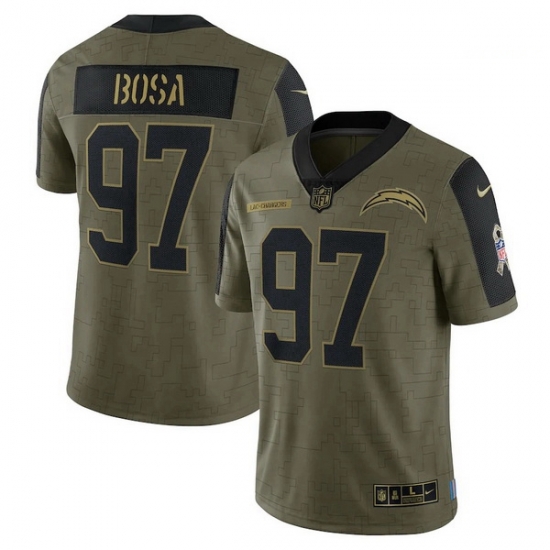 Men's Los Angeles Chargers Joey Bosa Nike Olive 2021 Salute To Service Limited Player Jersey Men's Los Angeles Chargers Joey Bosa Nike Olive 2021 Salute To Service Limited Player Jersey