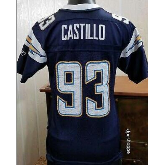 Mens San Diego Chargers Luis Castillo #93 NFL Blue Reebok Jersey Mens San Diego Chargers Luis Castillo #93 NFL Blue Reebok Jersey