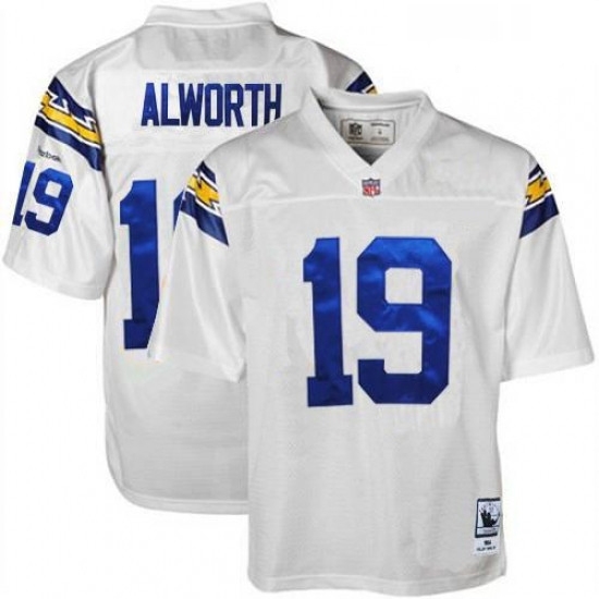 Mitchell And Ness Los Angeles Chargers 19 Lance Alworth Authentic White 1984 Throwback NFL Jersey Mitchell And Ness Los Angeles Chargers 19 Lance Alworth Authentic White 1984 Throwback NFL Jersey