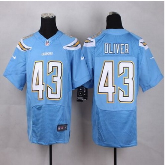 New San Diego Chrgers #43 Branden Oliver Electric Blue Alternate Men Stitched NFL New Elite Jersey New San Diego Chrgers #43 Branden Oliver Electric Blue Alternate Men Stitched NFL New Elite Jersey