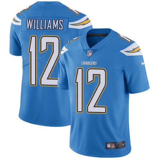 Nike Chargers #12 Mike Williams Electric Blue Alternate Mens Stitched NFL Vapor Untouchable Limited Jersey Nike Chargers #12 Mike Williams Electric Blue Alternate Mens Stitched NFL Vapor Untouchable Limited Jersey