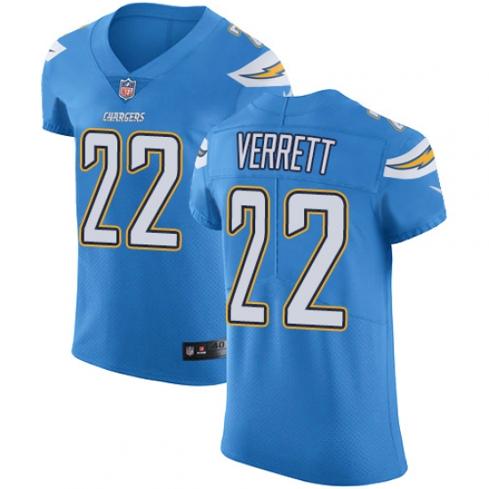 Nike Chargers #22 Jason Verrett Electric Blue Alternate Mens Stitched NFL Vapor Untouchable Elite Jersey Nike Chargers #22 Jason Verrett Electric Blue Alternate Mens Stitched NFL Vapor Untouchable Elite Jersey