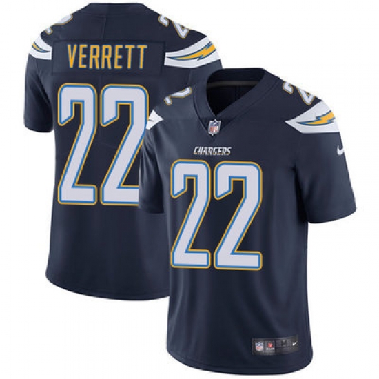 Nike Chargers #22 Jason Verrett Navy Blue Team Color Mens Stitched NFL Vapor Untouchable Limited Jersey Nike Chargers #22 Jason Verrett Navy Blue Team Color Mens Stitched NFL Vapor Untouchable Limited Jersey
