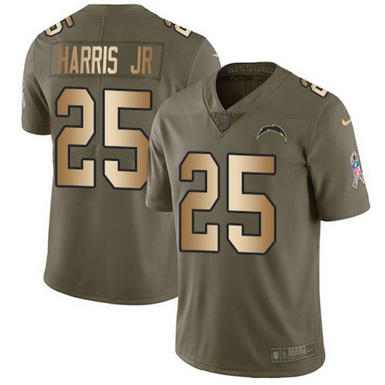 Nike Chargers 25 Chris Harris Jr Olive Gold Men Stitched NFL Limited 2017 Salute To Service Jersey Nike Chargers 25 Chris Harris Jr Olive Gold Men Stitched NFL Limited 2017 Salute To Service Jersey