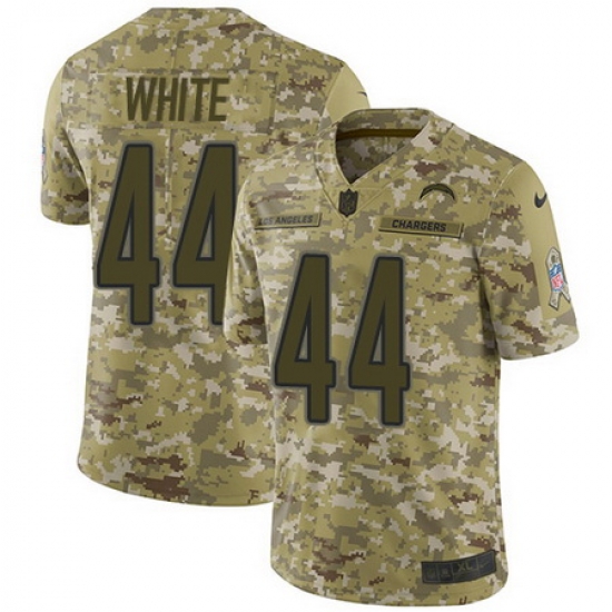 Nike Chargers #44 Kyzir White Camo Mens Stitched NFL Limited 2018 Salute To Service Jersey Nike Chargers #44 Kyzir White Camo Mens Stitched NFL Limited 2018 Salute To Service Jersey