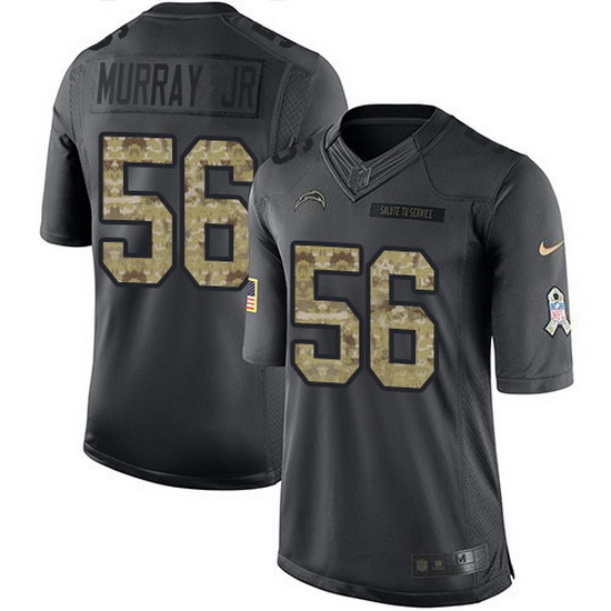 Nike Chargers 56 Kenneth Murray Jr Black Men Stitched NFL Limited 2016 Salute to Service Jersey Nike Chargers 56 Kenneth Murray Jr Black Men Stitched NFL Limited 2016 Salute to Service Jersey