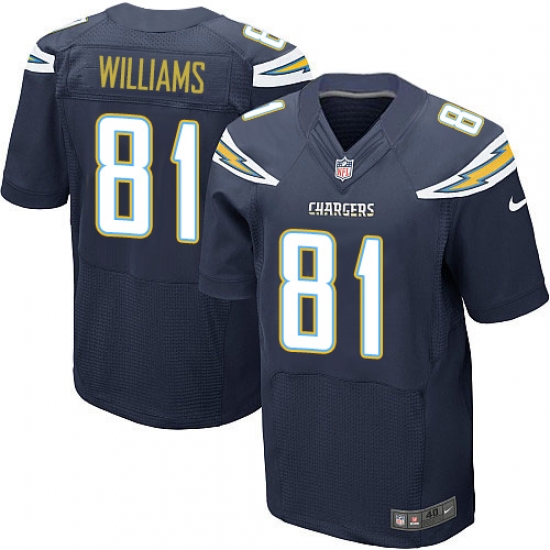 Nike Chargers #81 Mike Williams Navy Blue Team Color Mens Stitched NFL New Elite Jersey Nike Chargers #81 Mike Williams Navy Blue Team Color Mens Stitched NFL New Elite Jersey