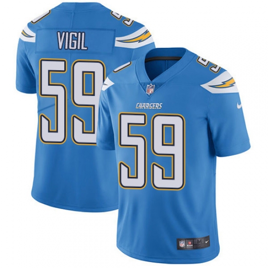Nike Los Angeles Chargers 59 Nick Vigil Electric Blue Alternate Men Stitched NFL Vapor Untouchable Limited Jersey Nike Los Angeles Chargers 59 Nick Vigil Electric Blue Alternate Men Stitched NFL Vapor Untouchable Limited Jersey