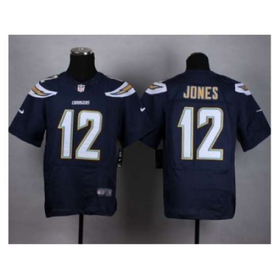 Nike San Diego Chargers 12 Jacoby Jones Dark blue Elite NFL Jersey Nike San Diego Chargers 12 Jacoby Jones Dark blue Elite NFL Jersey