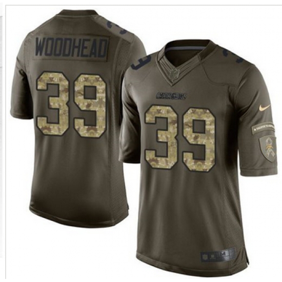 Nike San Diego Chargers #39 Danny Woodhead Green Men 27s Stitched NFL Limited Salute to Service Jersey Nike San Diego Chargers #39 Danny Woodhead Green Men 27s Stitched NFL Limited Salute to Service Jersey