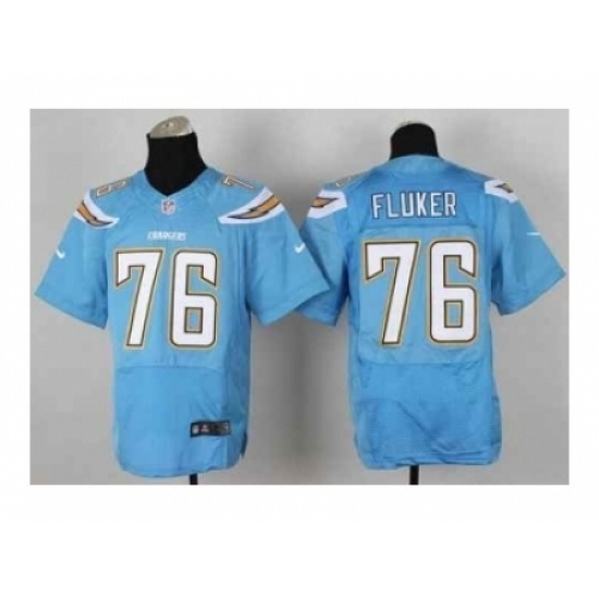 Nike San Diego Chargers 76 D.J. Fluker Light blue Elite new NFL Jersey Nike San Diego Chargers 76 D.J. Fluker Light blue Elite new NFL Jersey