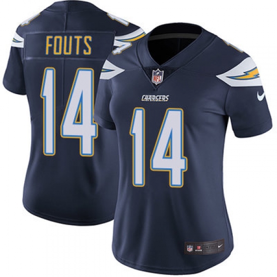 Nike Chargers #14 Dan Fouts Navy Blue Team Color Womens Stitched NFL Vapor Untouchable Limited Jersey Nike Chargers #14 Dan Fouts Navy Blue Team Color Womens Stitched NFL Vapor Untouchable Limited Jersey