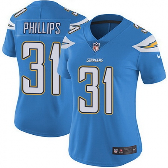 Nike Chargers 31 Adrian Phillips Electric Blue Alternate Womens Stitched NFL Vapor Untouchable Limited Jersey Nike Chargers 31 Adrian Phillips Electric Blue Alternate Womens Stitched NFL Vapor Untouchable Limited Jersey