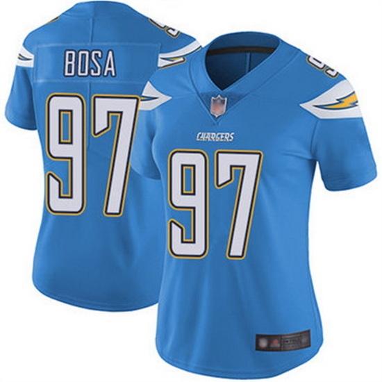 Women Los Angeles Chargers 97 Joey Bosa Blue Vapor Untouchable Limited Stitched NFL Jersey Women Los Angeles Chargers 97 Joey Bosa Blue Vapor Untouchable Limited Stitched NFL Jersey