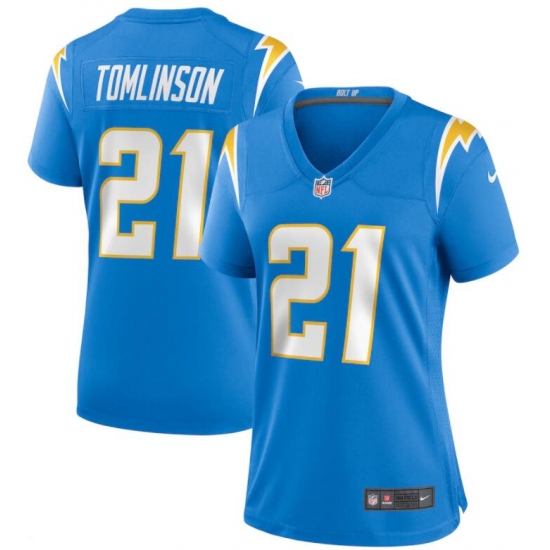 Women Los Angeles Chargers LaDainian Tomlinson Powder Blue 2020 Vapor Limited Jersey Women Los Angeles Chargers LaDainian Tomlinson Powder Blue 2020 Vapor Limited Jersey