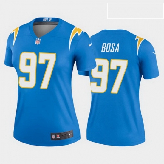 Women Nike Los Angeles 97 Chargers Joey Bosa Powder Blue Stitched NFL Jersey Women Nike Los Angeles 97 Chargers Joey Bosa Powder Blue Stitched NFL Jersey