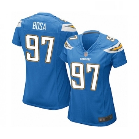 Womens Los Angeles Chargers 97 Joey Bosa Game Electric Blue Alternate Football Jersey Womens Los Angeles Chargers 97 Joey Bosa Game Electric Blue Alternate Football Jersey