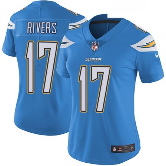 Womens Nike Los Angeles Chargers 17 Philip Rivers Elite Electric Blue Alternate NFL Jersey Womens Nike Los Angeles Chargers 17 Philip Rivers Elite Electric Blue Alternate NFL Jersey