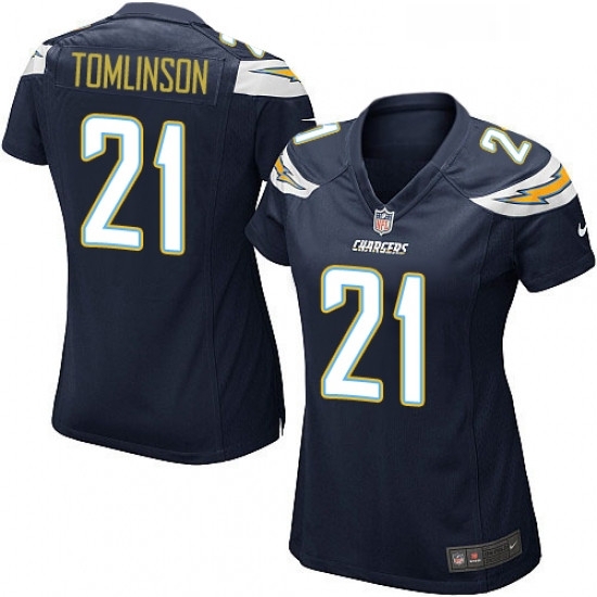 Womens Nike Los Angeles Chargers 21 LaDainian Tomlinson Game Navy Blue Team Color NFL Jersey Womens Nike Los Angeles Chargers 21 LaDainian Tomlinson Game Navy Blue Team Color NFL Jersey