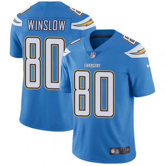 Nike Chargers #80 Kellen Winslow Electric Blue Alternate Youth Stitched NFL Vapor Untouchable Limited Jersey Nike Chargers #80 Kellen Winslow Electric Blue Alternate Youth Stitched NFL Vapor Untouchable Limited Jersey