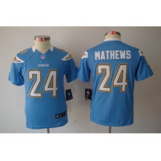 Nike Youth NFL San Diego Chargers #24 Ryan Mathews Lt.Blue Jerseys Nike Youth NFL San Diego Chargers #24 Ryan Mathews Lt.Blue Jerseys