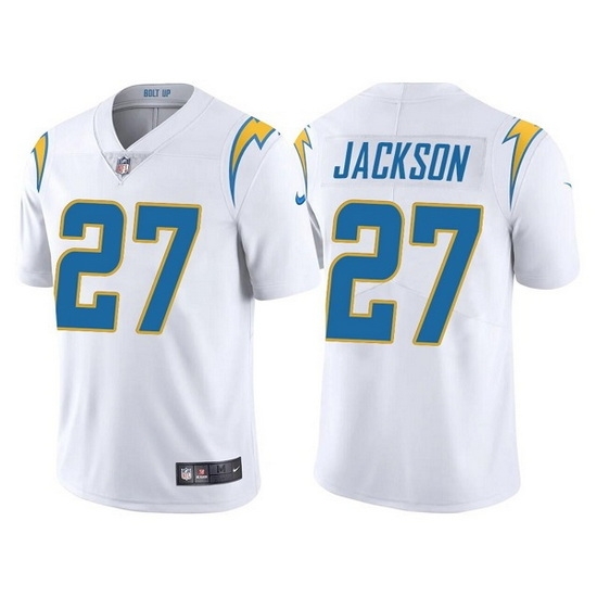Youth Los Angeles Chargers 27 J C Jackson White Vapor Untouchable Limited Stitched Jersey Youth Los Angeles Chargers 27 J C Jackson White Vapor Untouchable Limited Stitched Jersey