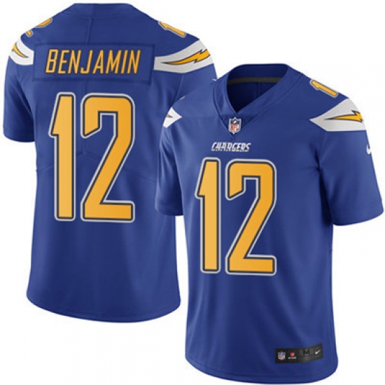 Youth Nike Chargers #12 Travis Benjamin Electric Blue Stitched NFL Limited Rush Jersey Youth Nike Chargers #12 Travis Benjamin Electric Blue Stitched NFL Limited Rush Jersey