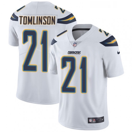 Youth Nike Los Angeles Chargers 21 LaDainian Tomlinson Elite White NFL Jersey Youth Nike Los Angeles Chargers 21 LaDainian Tomlinson Elite White NFL Jersey
