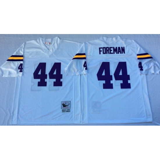 Men Minnesota Vikings 44 Chuck Foreman White M&N Throwback Jersey Men Minnesota Vikings 44 Chuck Foreman White M&N Throwback Jersey