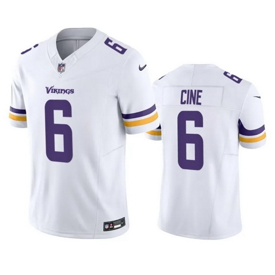 Men Minnesota Vikings 6 Lewis Cine White 2023 F.U.S.E. Vapor Untouchable Stitched Jersey Men Minnesota Vikings 6 Lewis Cine White 2023 F.U.S.E. Vapor Untouchable Stitched Jersey