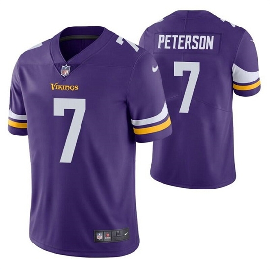 Men Minnesota Vikings 7 Patrick Peterson Purple Vapor Untouchable Stitched Jersey Men Minnesota Vikings 7 Patrick Peterson Purple Vapor Untouchable Stitched Jersey