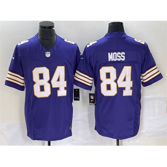 Men Minnesota Vikings 84 Randy Moss Purple 2023 F U S E Vapor Untouchable Limited Stitched Jersey Men Minnesota Vikings 84 Randy Moss Purple 2023 F U S E Vapor Untouchable Limited Stitched Jersey
