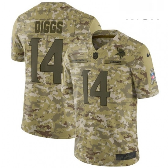 Mens Nike Minnesota Vikings 14 Stefon Diggs Limited Camo 2018 Salute to Service NFL Jersey Mens Nike Minnesota Vikings 14 Stefon Diggs Limited Camo 2018 Salute to Service NFL Jersey