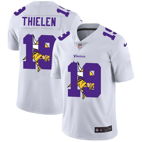 Minnesota Vikings 19 Adam Thielen White Men Nike Team Logo Dual Overlap Limited NFL Jersey Minnesota Vikings 19 Adam Thielen White Men Nike Team Logo Dual Overlap Limited NFL Jersey