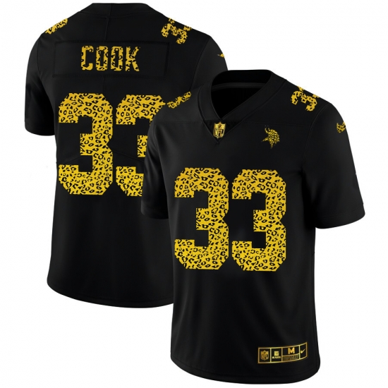 Minnesota Vikings 33 Dalvin Cook Men Nike Leopard Print Fashion Vapor Limited NFL Jersey Black Minnesota Vikings 33 Dalvin Cook Men Nike Leopard Print Fashion Vapor Limited NFL Jersey Black