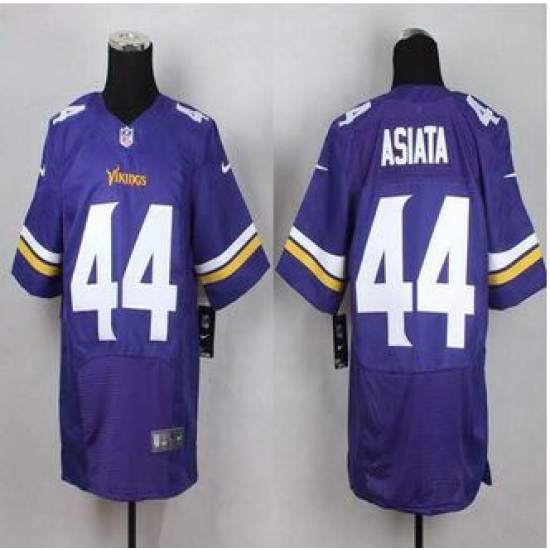 New Minnesota Vikings #44 Matt Asiata Purple Team Color Men Stitched NFL Elite Jersey New Minnesota Vikings #44 Matt Asiata Purple Team Color Men Stitched NFL Elite Jersey