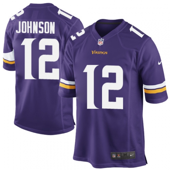 Nike Minnesota Vikings #12 Charles Johnson Purple Team Color Mens Stitched NFL Elite Jersey Nike Minnesota Vikings #12 Charles Johnson Purple Team Color Mens Stitched NFL Elite Jersey